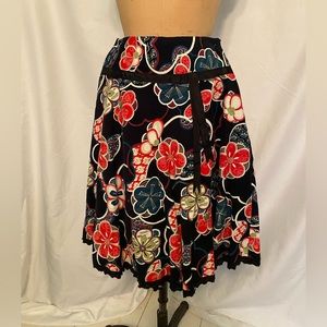 Vintage Corduroy Floral Skirt - RARE! Size XS or XXS